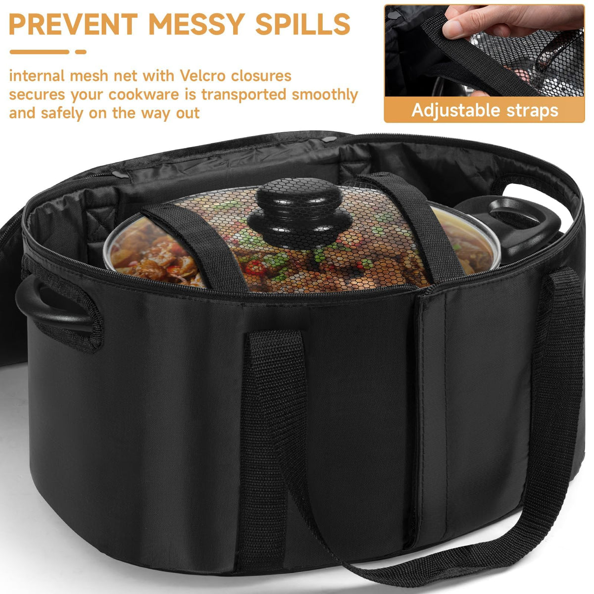 LASUK bag top handle for one-handed transport