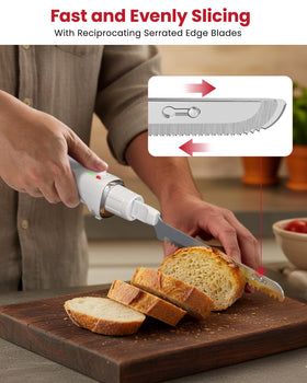 LAUDLIFE 2-speed control adapts to soft bread or tough roasts with ease