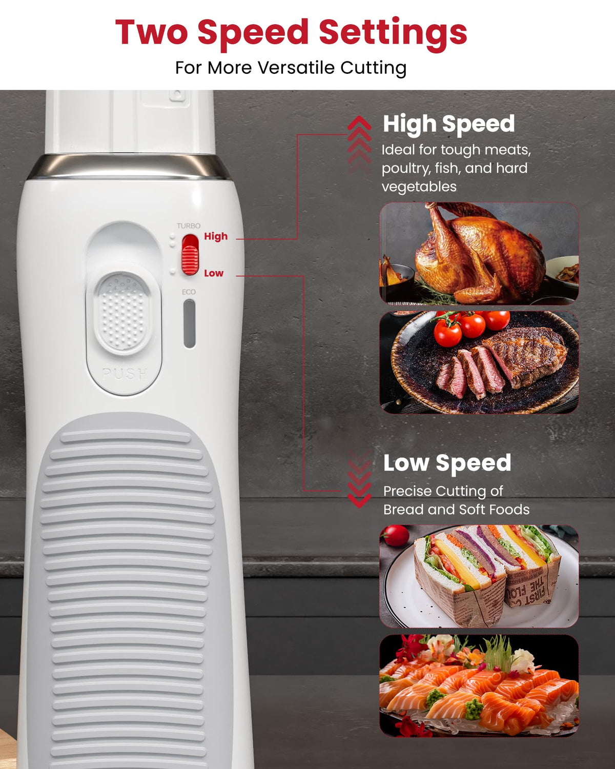 LAUDLIFE safety lock and dual-key system reduces accidental starts in busy kitchens