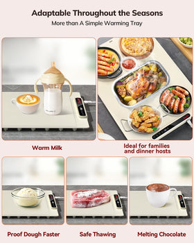 LAUDLIFE warming mat folded compact shows easy storage and portable use.