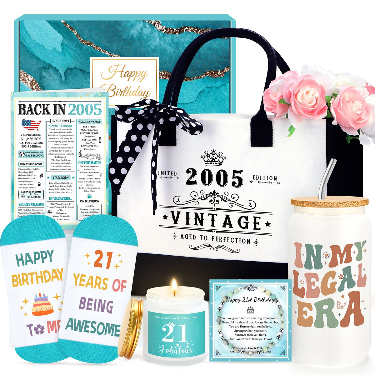 Launrada large canvas tote bag with 21st edition design, ideal for daily use.