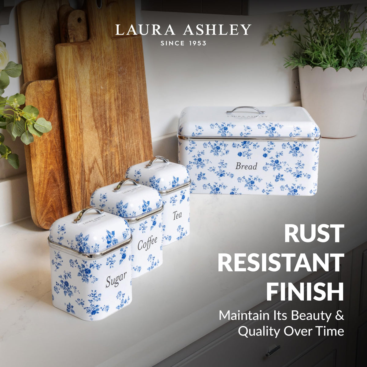 On-countertop setup with complementary decor, highlighting kitchen elegance.