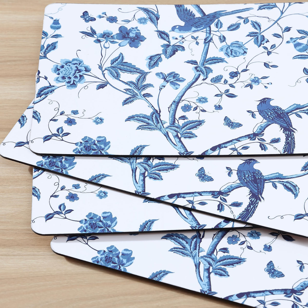 Rounded corners and sleek edge of Laura Ashley placemats