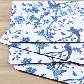 Rounded corners and sleek edge of Laura Ashley placemats