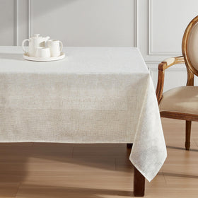 Laura Ashley Dothan tablecloth wrinkle-resistant fabric keeps a smooth look during gatherings.