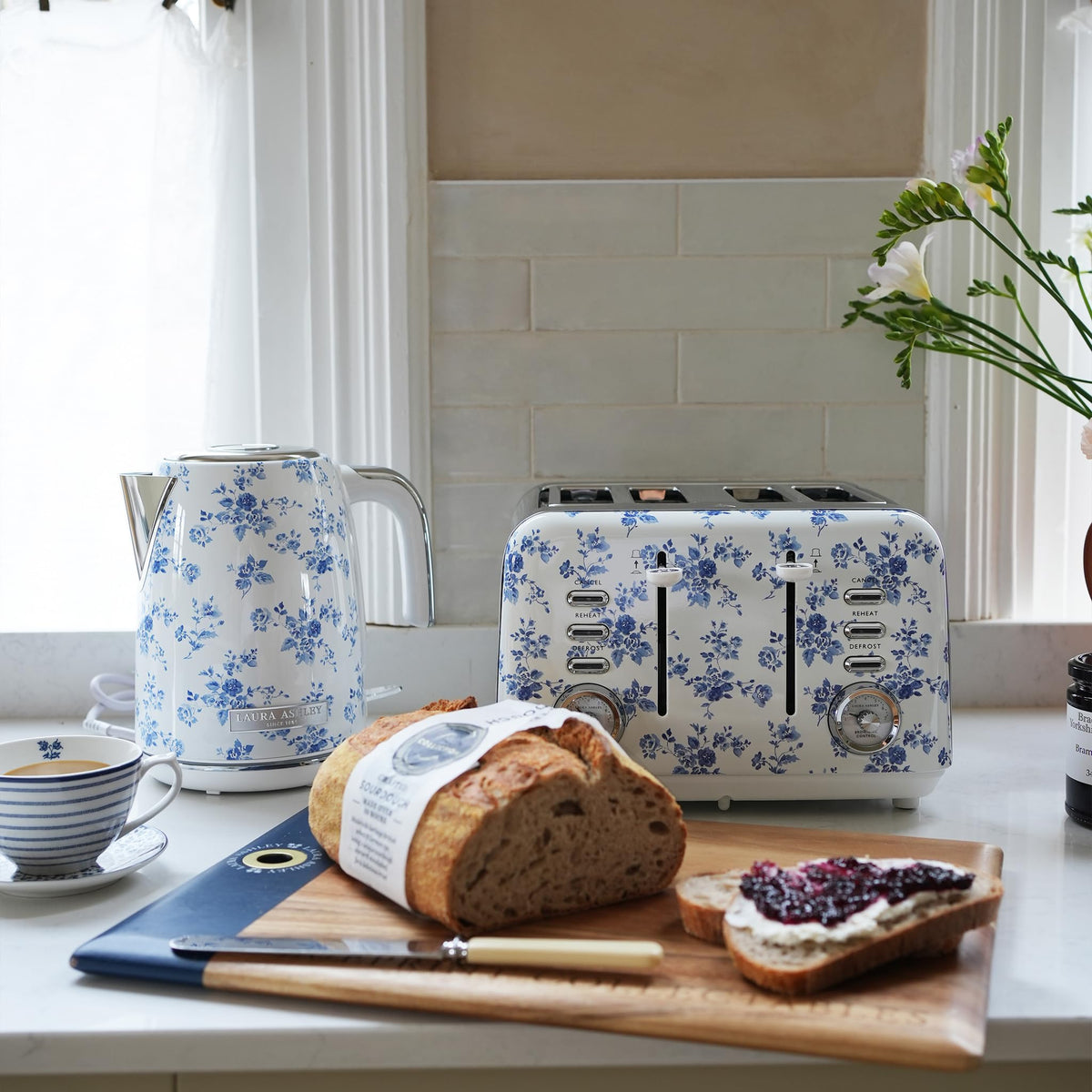 Laura Ashley lime scale filter helps keep water clean and kettle efficient.