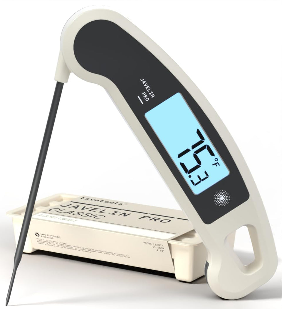 Lavatools Javelin PRO Classic with backlit display for easy readings in dim light.