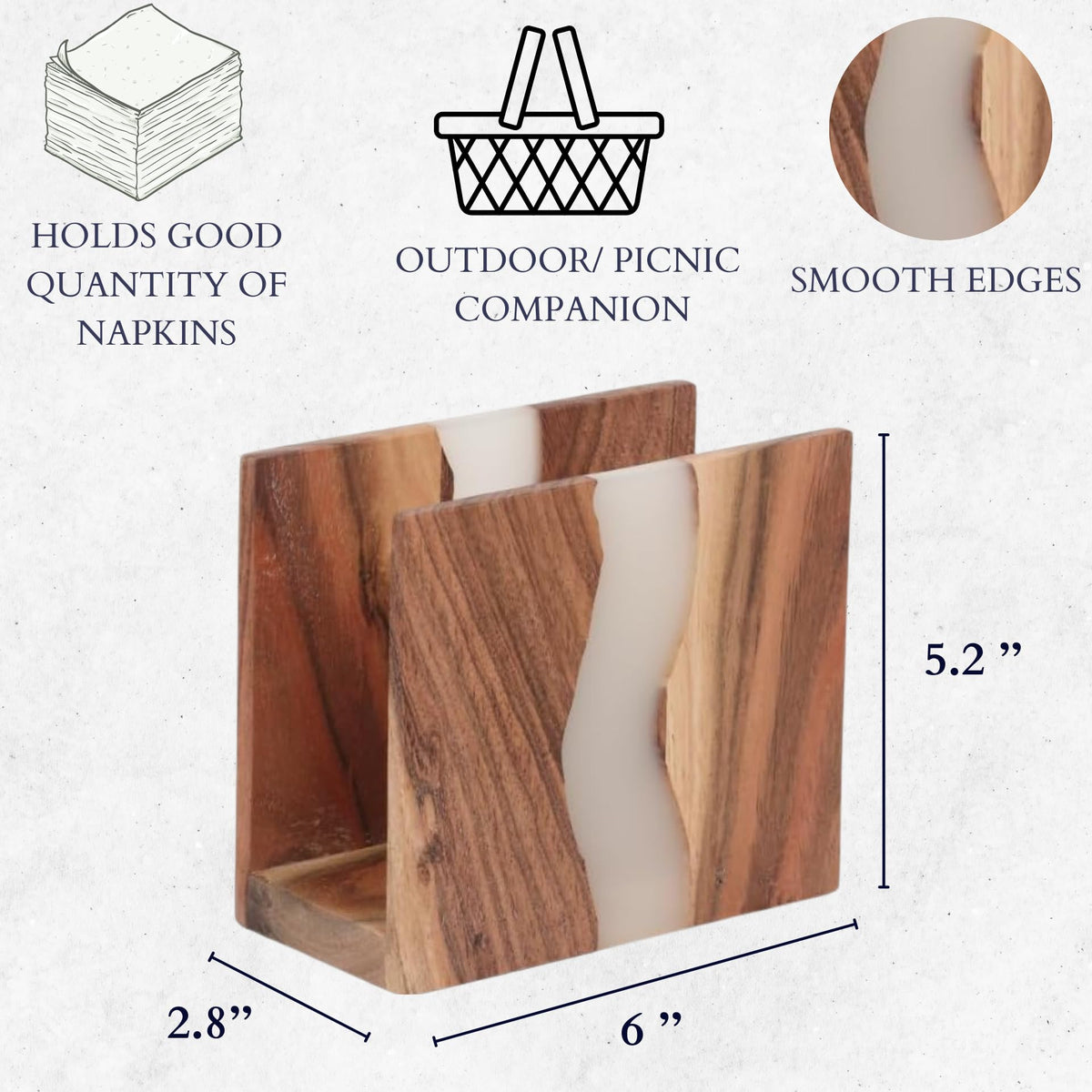 LAVAUK cloudy white finish enhances rustic-modern dining decor.