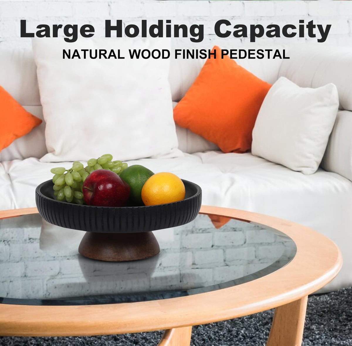 LAVAUK mango wood bowl used for fruits and candies