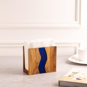 LAVAUK dining table display napkin holder, stylishly complements rustic settings.