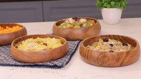 LAVAUX DESIGNS acacia bowls ideal gift for housewarmings and holidays.
