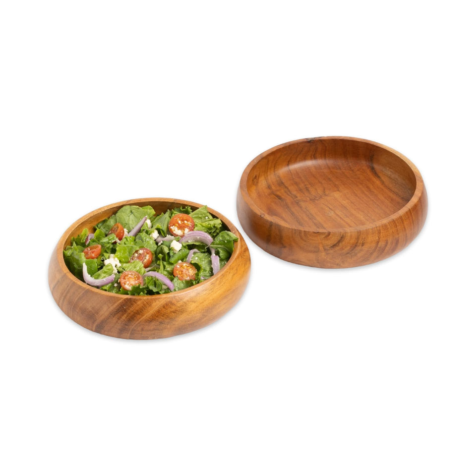 Lavaux Designs acacia bowl set 2 with natural grain for stylish serving