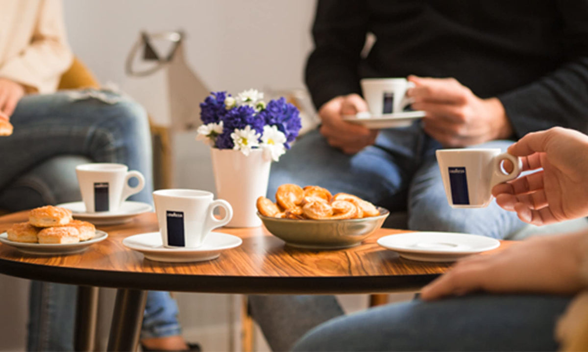Lavazza BLUE Classy Mini LB 300 chrome details highlight premium Italian design