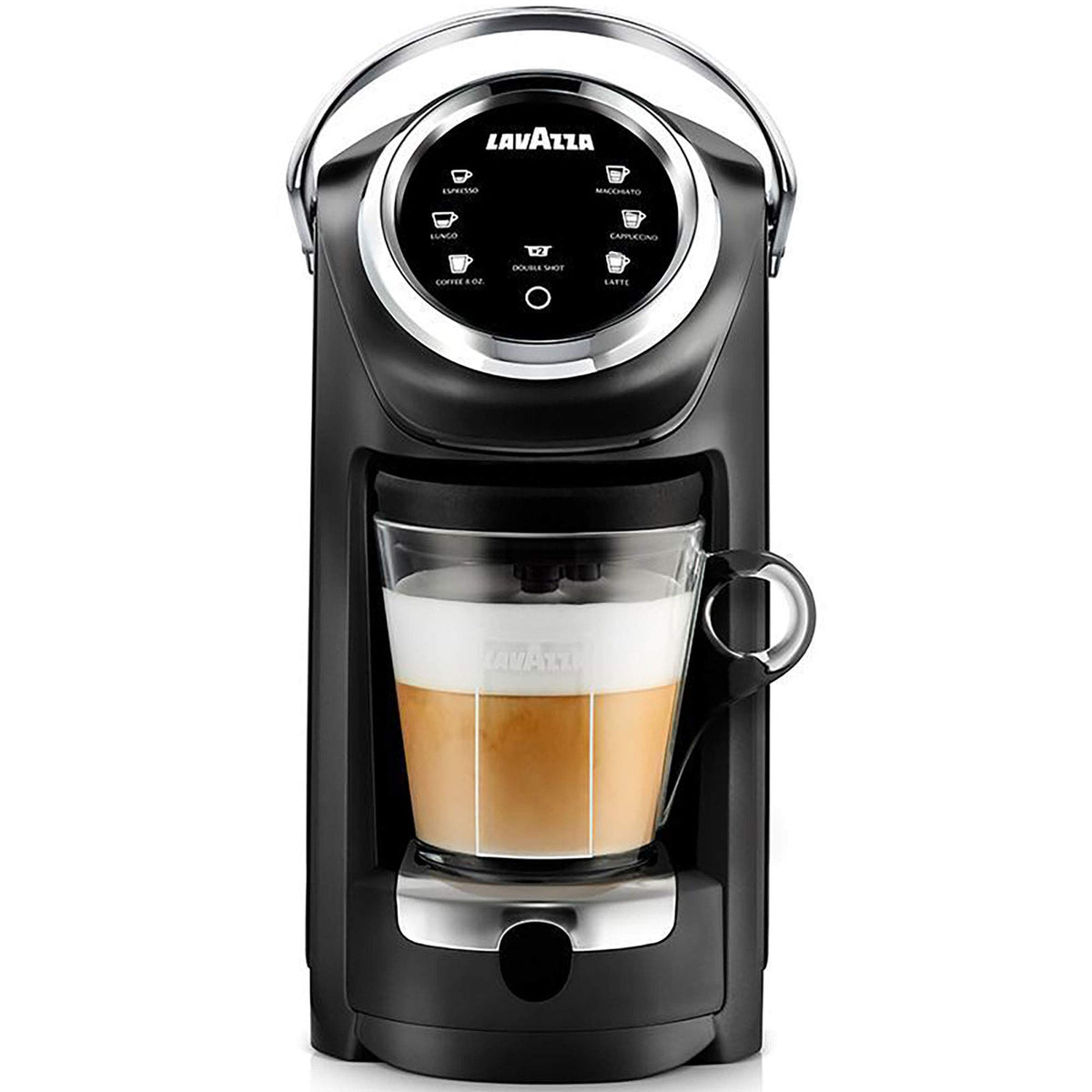 Lavazza Classy Plus beverage range shown, including espresso and milk drinks