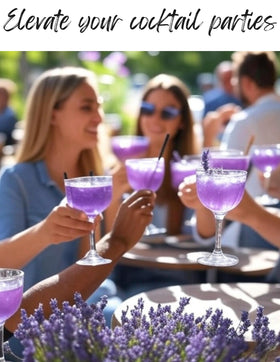 Lavender Lane lemonade garnish sprigs add a floral twist.