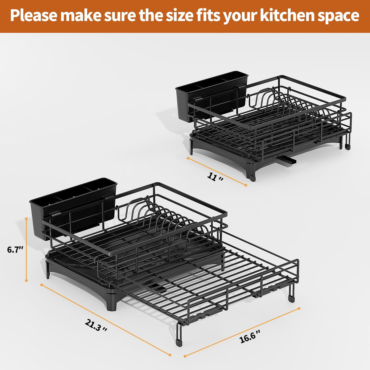 Laveshop Dish Drying Rack easy to assemble without extra tools