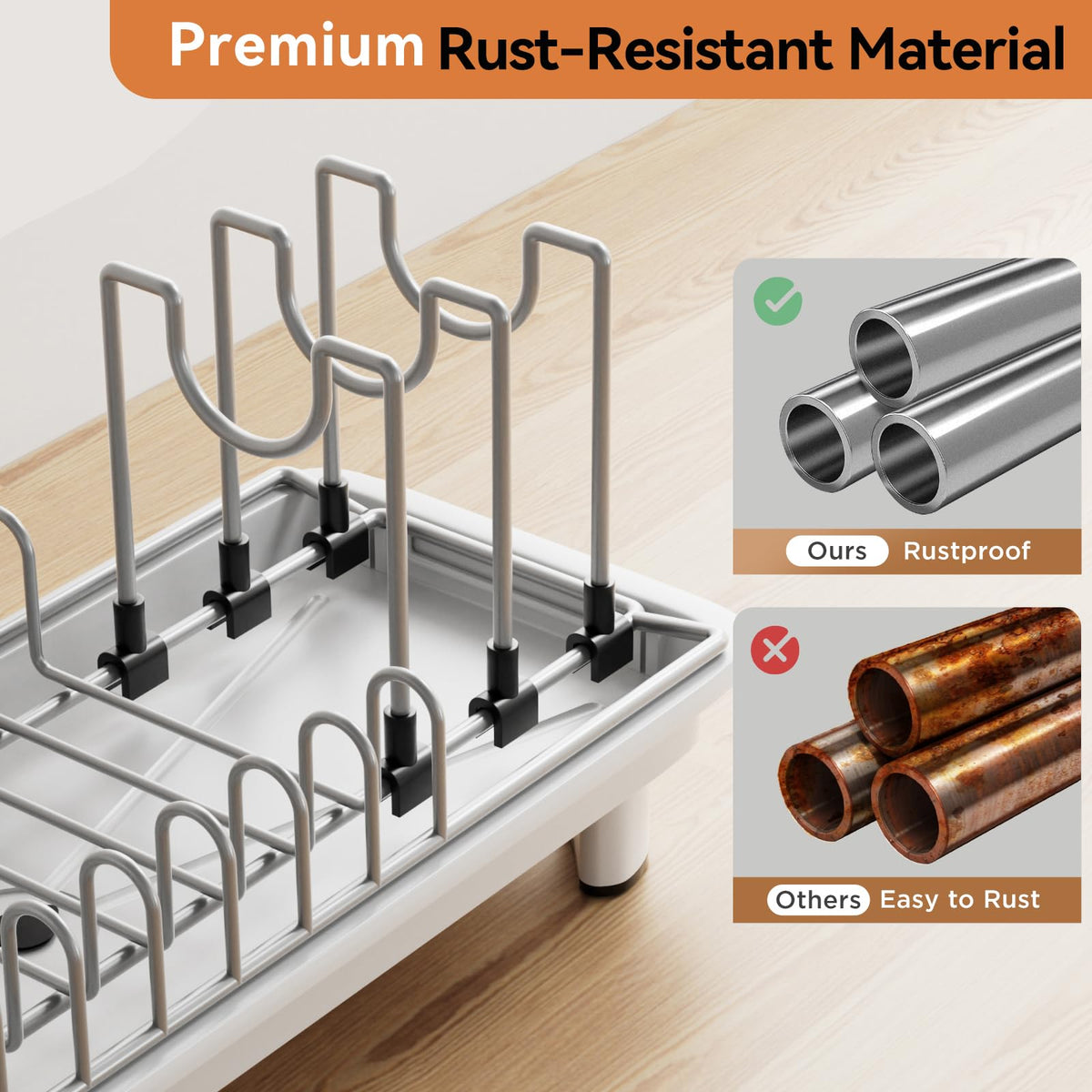 Laveshop rust-resistant coated steel construction for durability and easy care