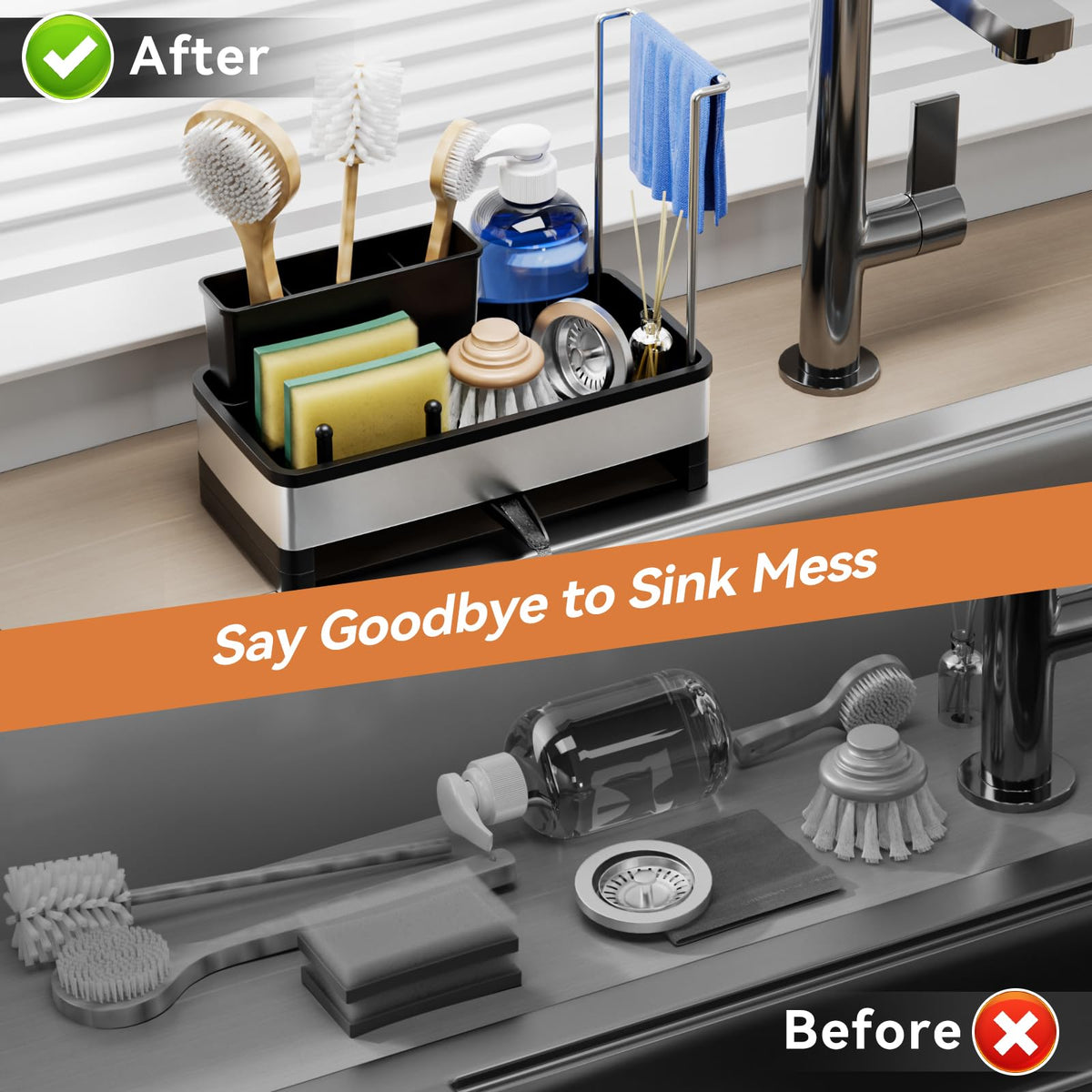 Laveshop rustproof stainless steel construction stays durable and sleek.
