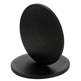 Lawei 12-inch heavy-duty swivel stand with two-pack design for easy reach.