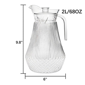 Lawei pitcher with sturdy handle for a secure grip while pouring.