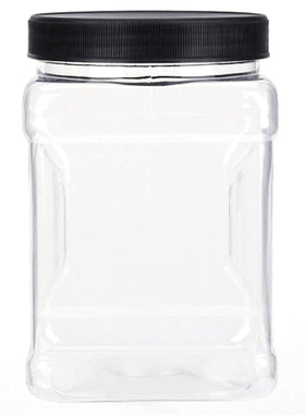 Lawei 33 oz square jar with lid shows food-safe, high clarity design.