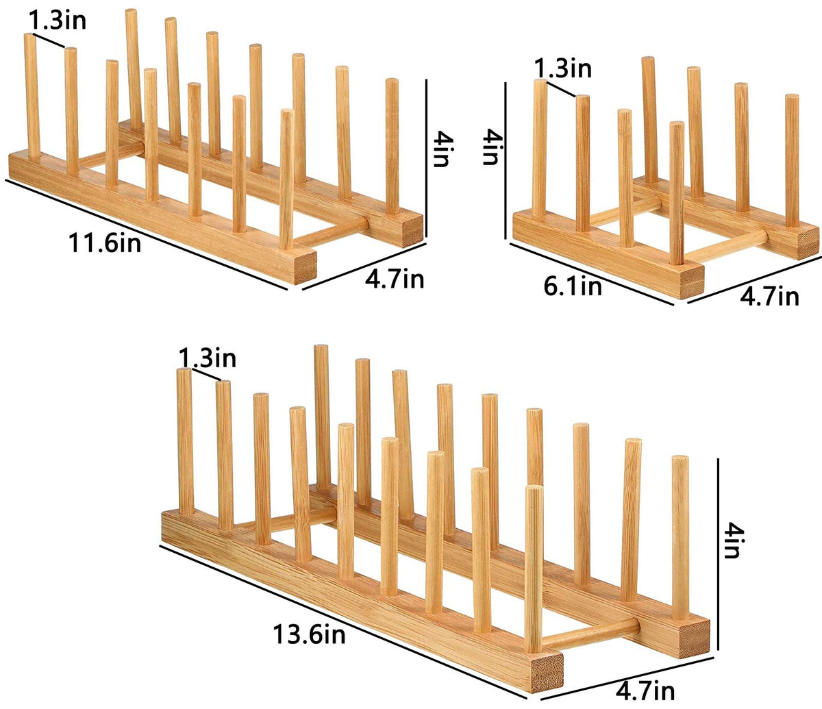 Lawei medium 6-slot rack keeping standard plates organized and dry.