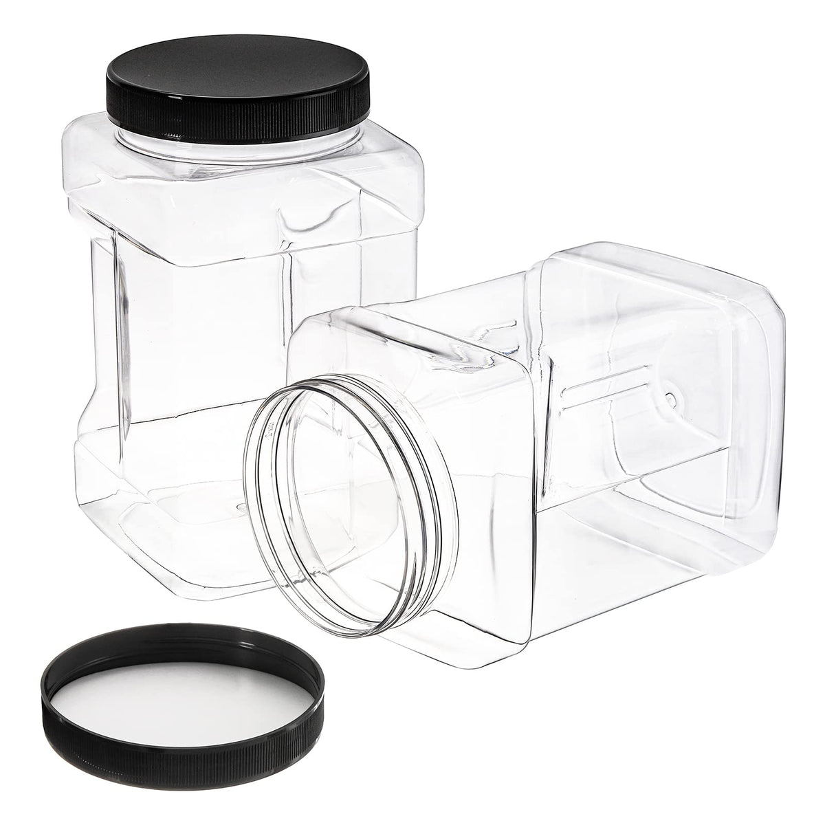 Lawei clear jar shows contents with a side-grip for easy handling.