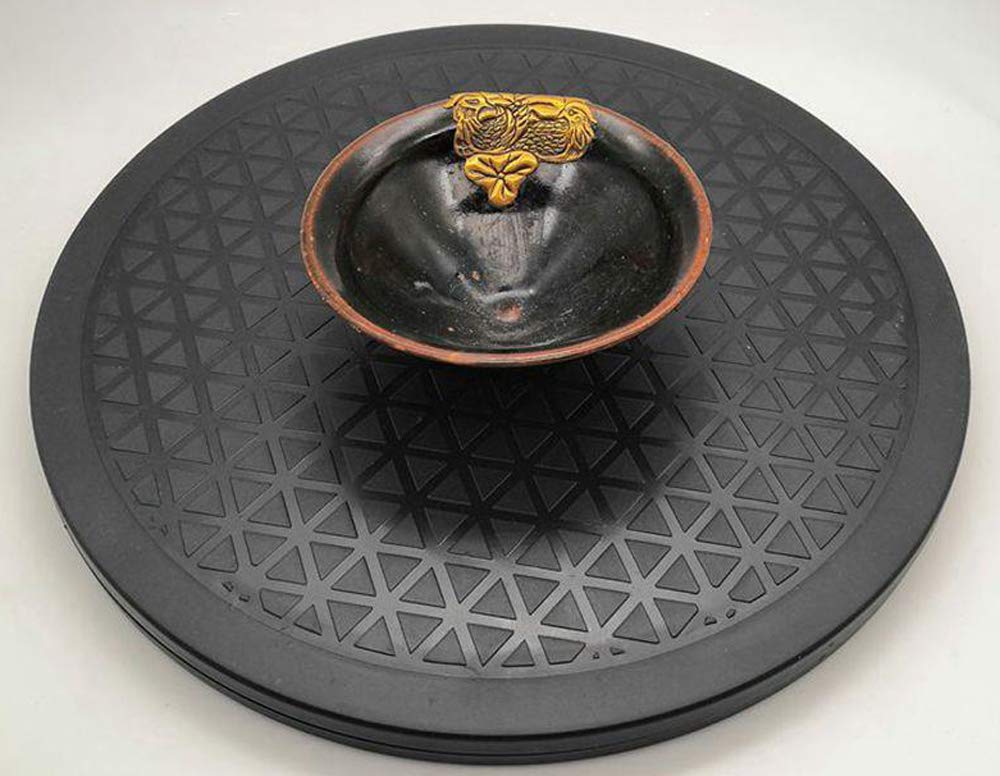 Lawei 12-inch lazy Susan on dining tables or counters.