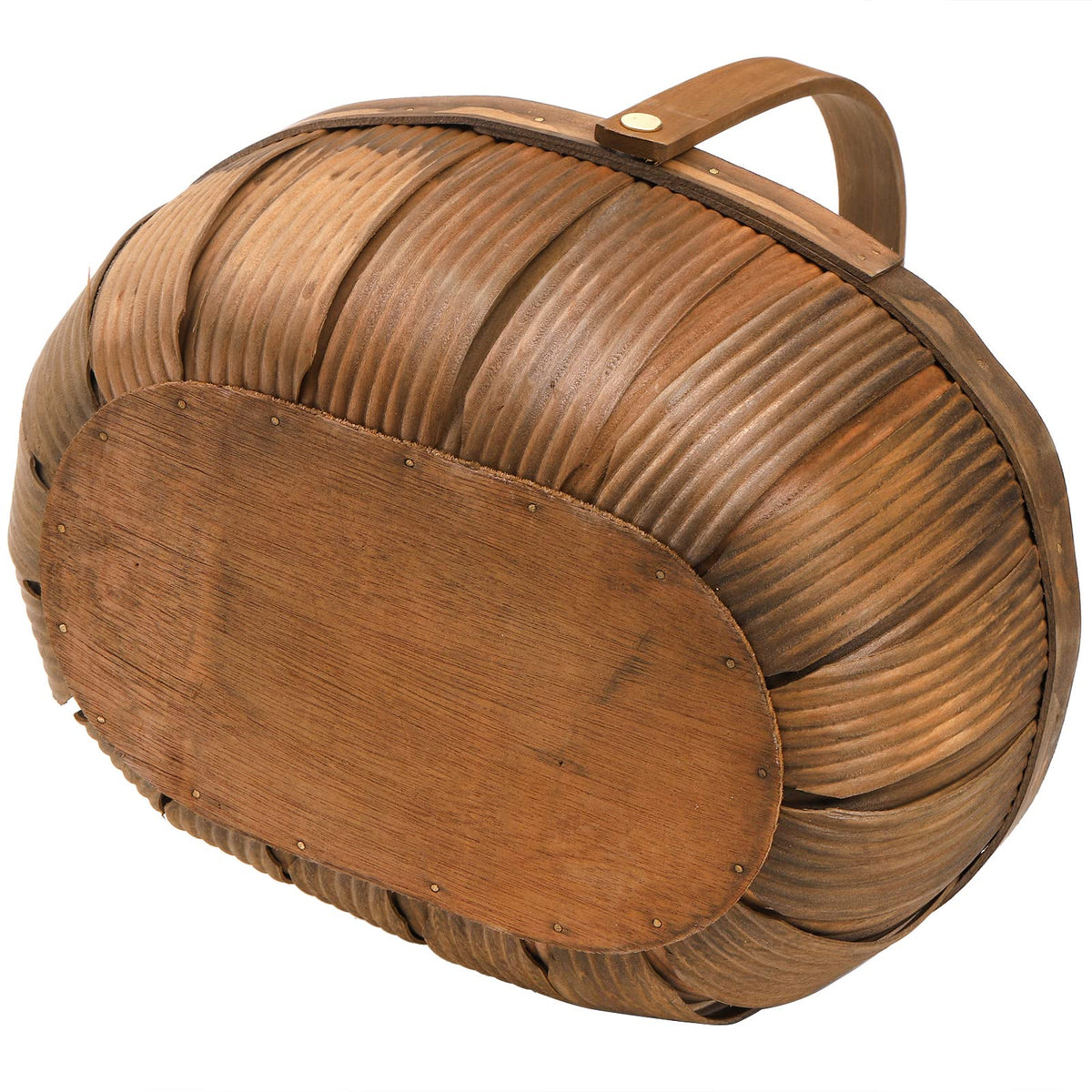Lawei heavy-duty handled basket ideal for presenting breads and snacks.
