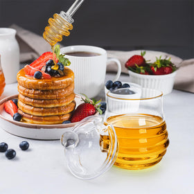 Lawei honey jar makes a tasteful gift idea for kitchens and tea lovers.