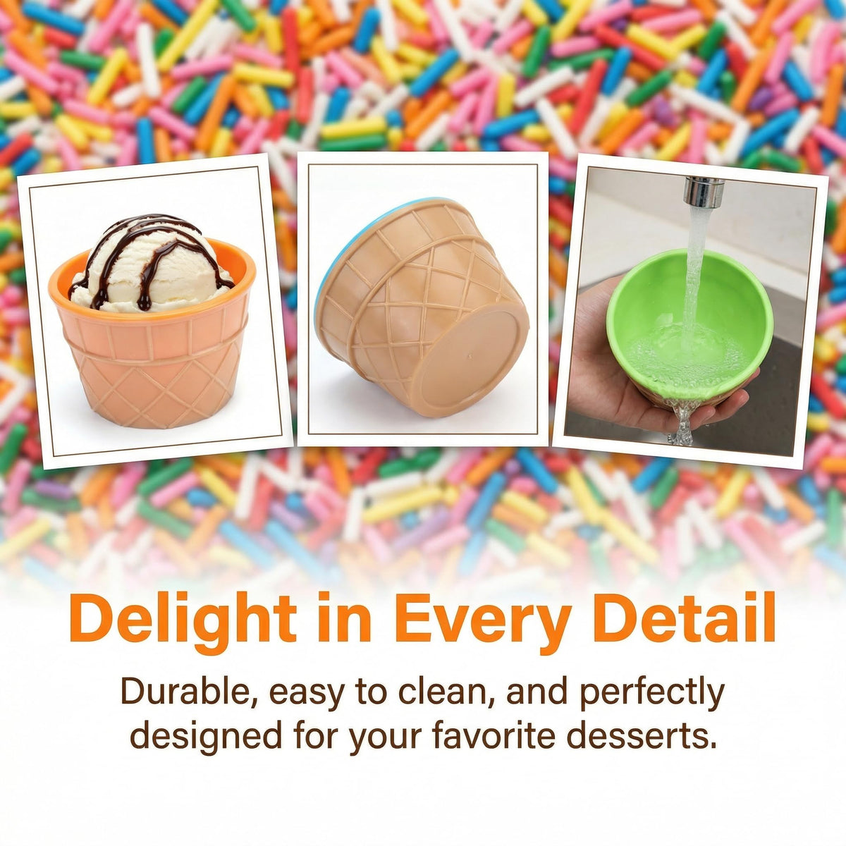 Lawei stackable dessert cups save space and reuse easily