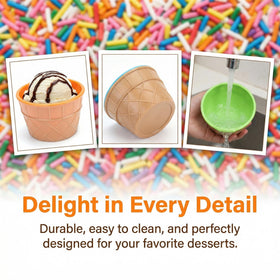 Lawei stackable dessert cups save space and reuse easily