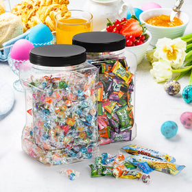 Lawei transparent jar for easy visibility and quick inventory checks.