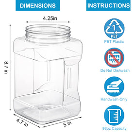 Lawei wide-mouth jar opening enables quick filling and retrieval.