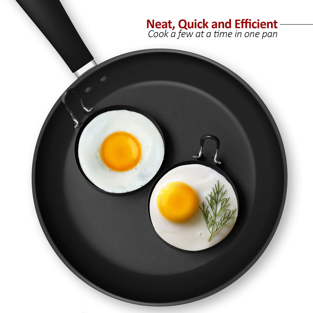 Laxinis World pancake mold egg ring versatility for burgers and egg sandwiches.