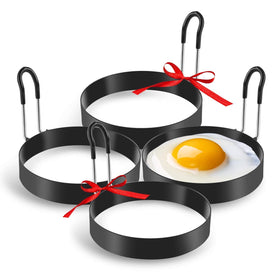 Laxinis World round foods egg ring uses beyond eggs for pancakes and crumpets.