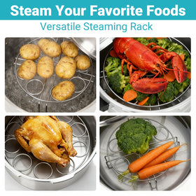 LayaVilla stainless steel rack is easy to clean and stores neatly