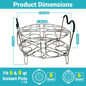 LayaVilla steam basket with heat resistant handles for safe lifting