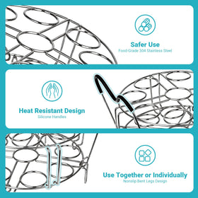 LayaVilla seven-in-one kitchen tool doubles as cooling rack and trivet