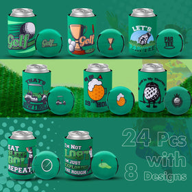 Layhit 12oz can sleeve fit securely on standard cans for golfing events.