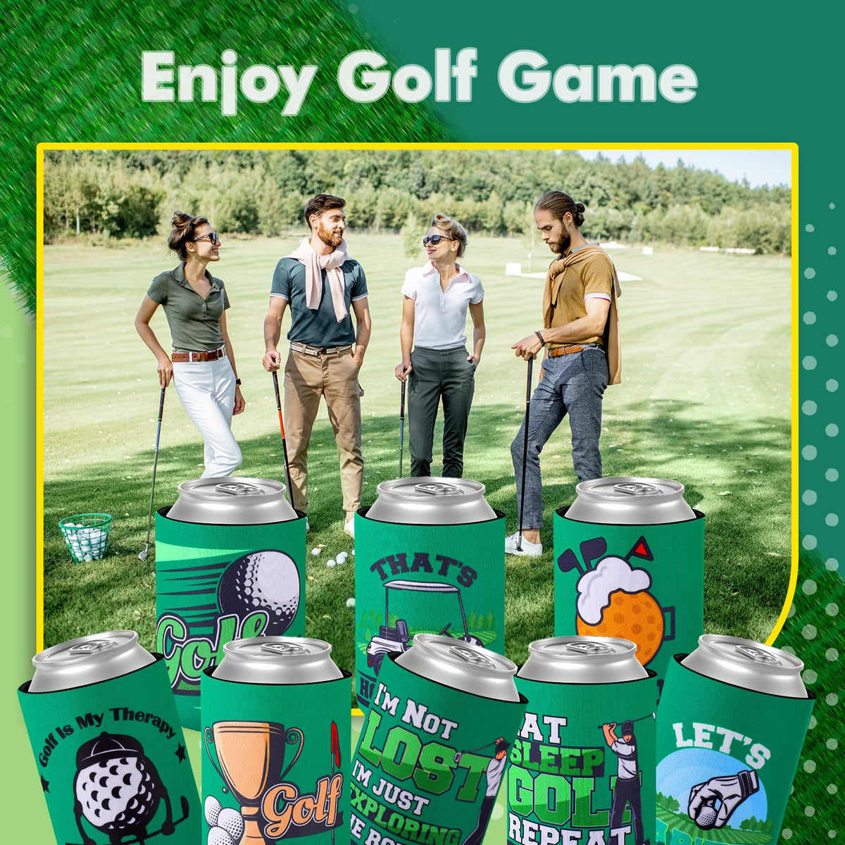 Layhit durable insulated can holder preserves chill with every sip during play.