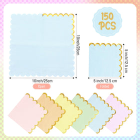 Layhit pastel napkins showing 6-color palette for coordinated decor
