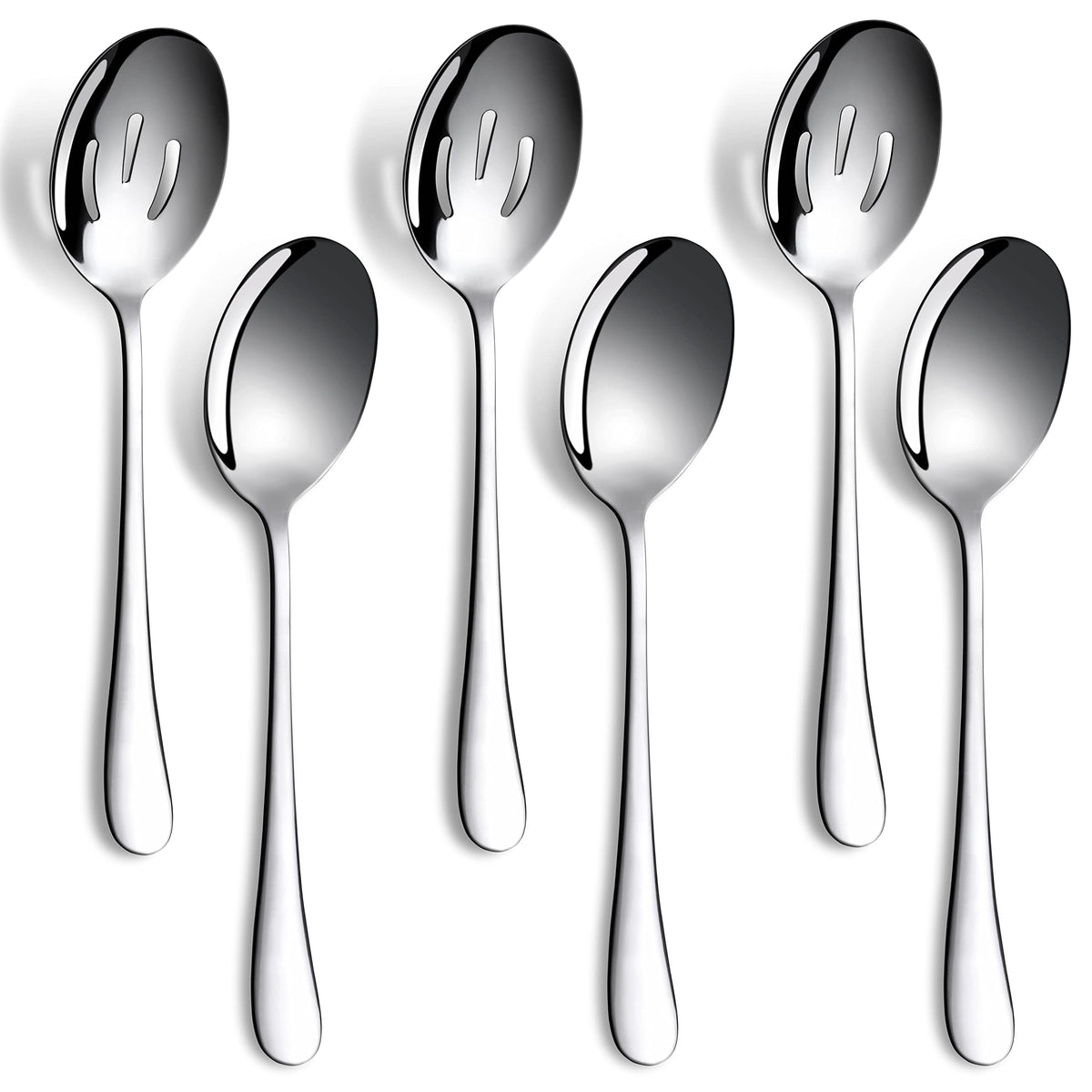 LayHyand 6-piece serving spoons set ready for table service and entertaining.