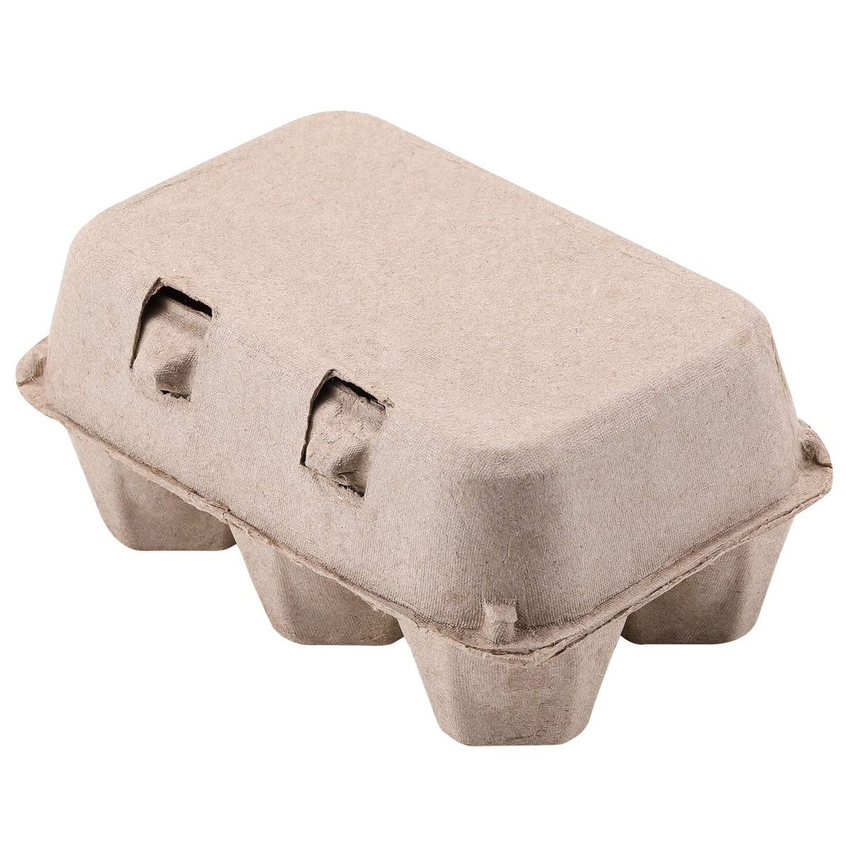 LayHyand clamshell design with buckle secures eggs during storage.