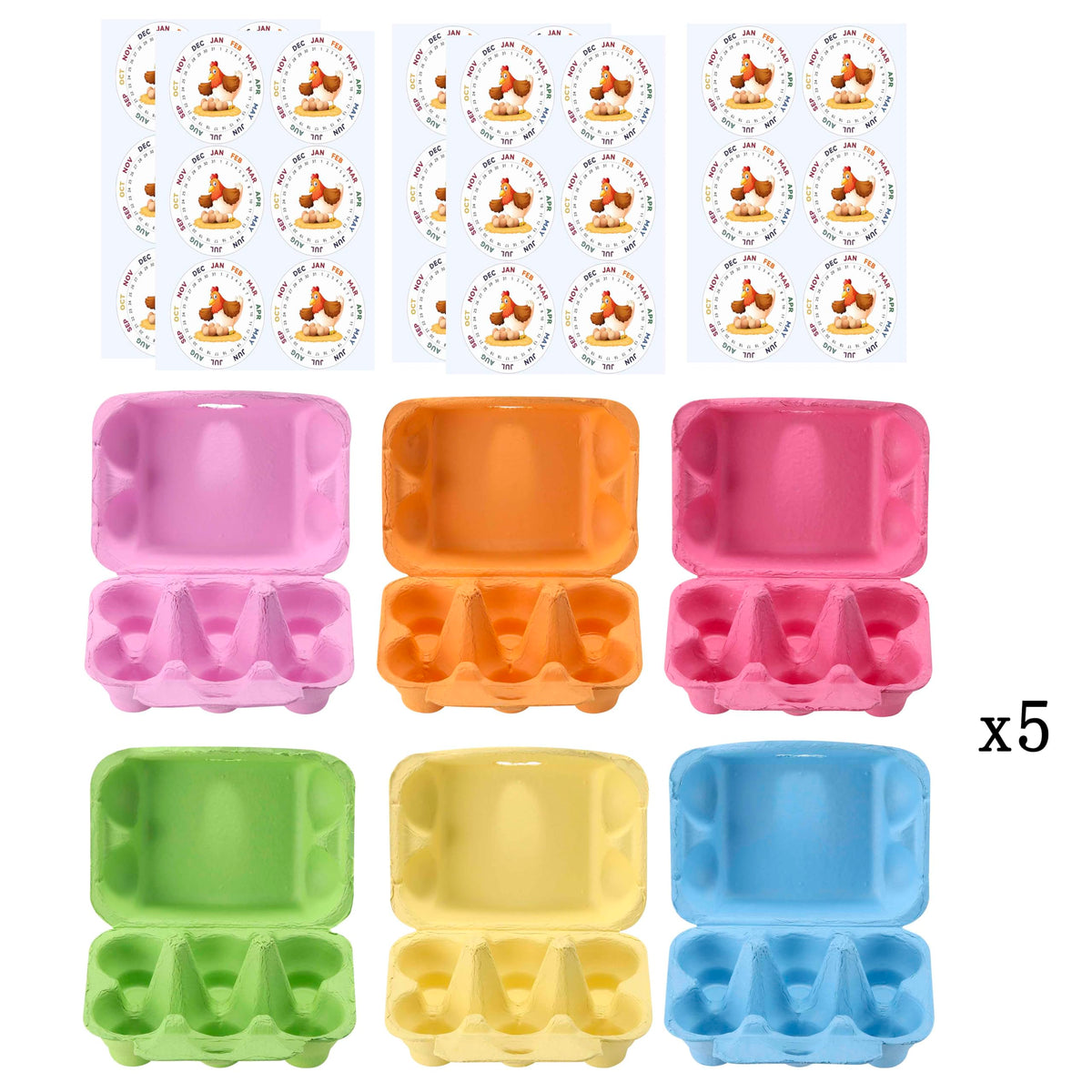 LayHyand Easter color egg cartons add festive flair for crafts and gifts
