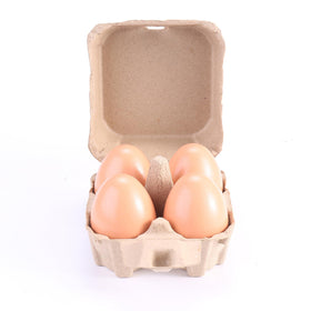 LayHyand sturdy kraft 4ct cartons with thick cardboard for durability.