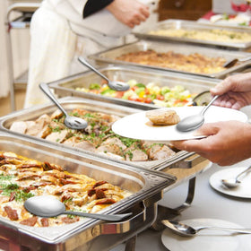 LayHyand family banquet utensils set suited for weddings and large gatherings.