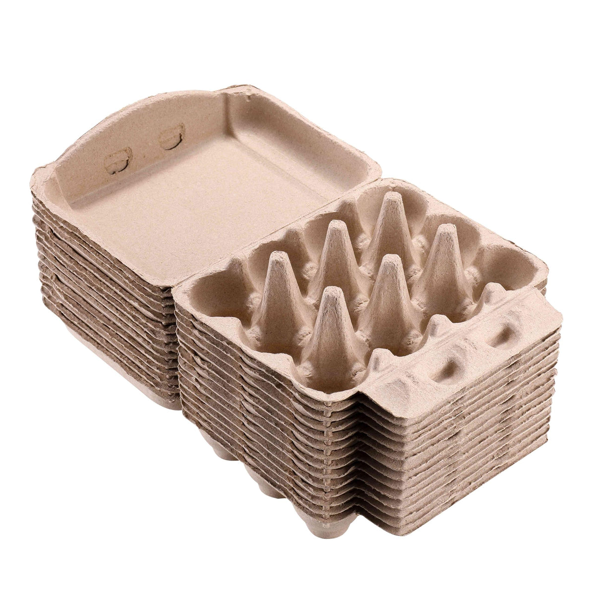 LayHyand twelve-egg-capacity-each-carton fits common egg sizes.