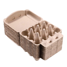 LayHyand twelve-egg-capacity-each-carton fits common egg sizes.