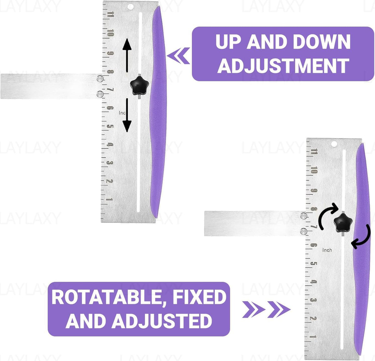 Laylaxy multi-use bench scraper handles decorating and transferring baked goods.